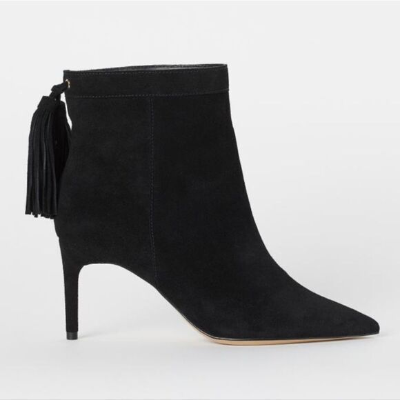 H&M Suede Tassels Ankle Boots 8.5 EU 40 - Picture 1 of 7